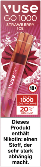 Vuse GO 1000 Strawbry Ice 20mg